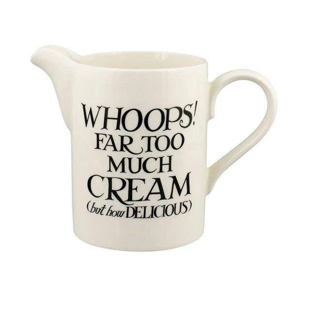 Emma Bridgewater Black Toast Cream Medium Straight Jug