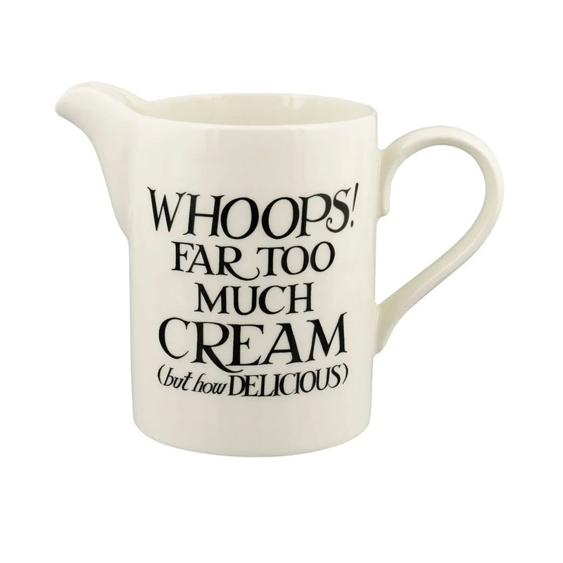 Emma Bridgewater Black Toast Cream Medium Straight Jug