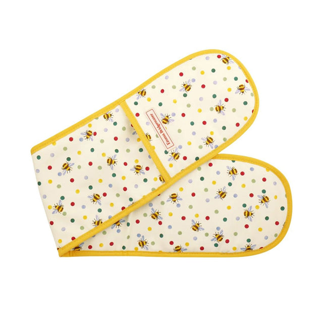 Emma Bridgewater Bumblebee & Small Polka Dot Double Oven Glove