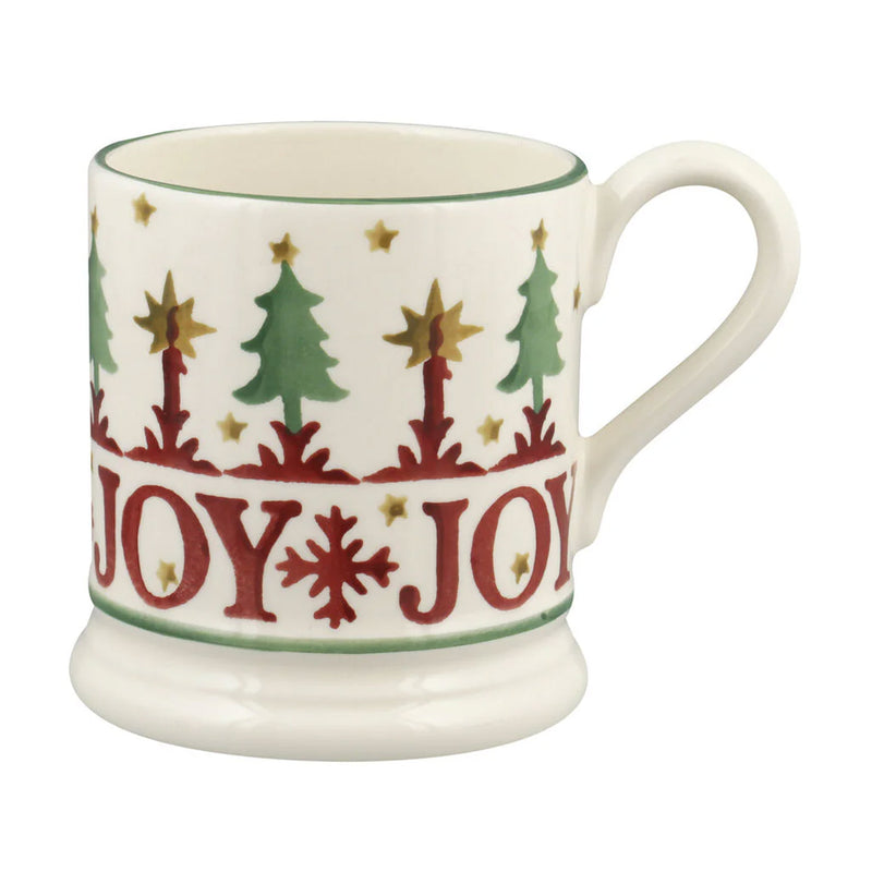 Emma Bridgewater Christmas Joy Set of 2 1/2 Pint Mugs (Boxed)
