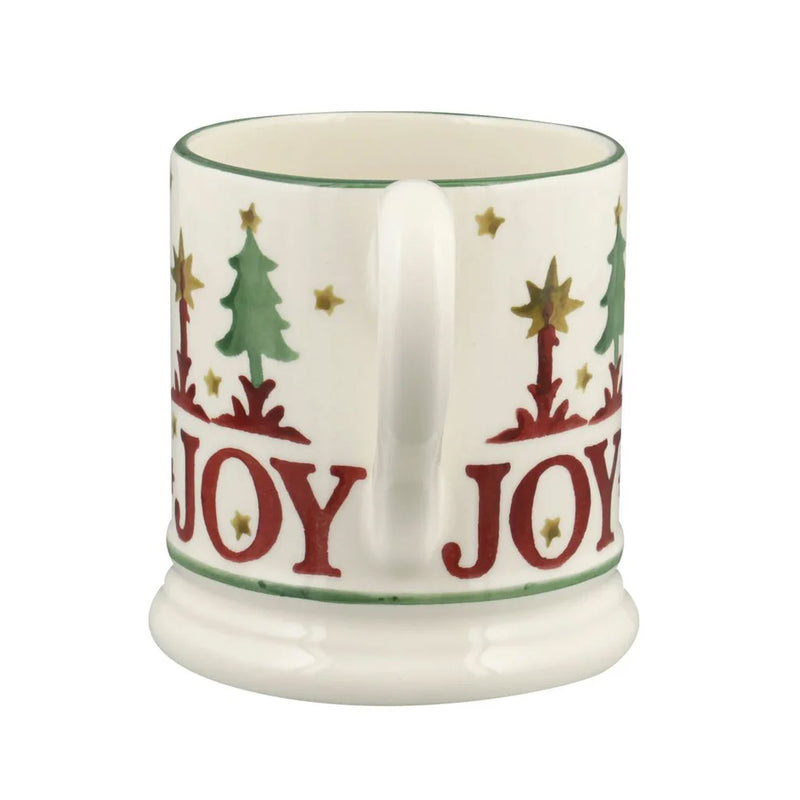 Emma Bridgewater Christmas Joy Set of 2 1/2 Pint Mugs (Boxed)
