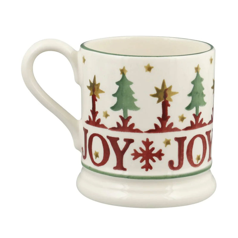 Emma Bridgewater Christmas Joy Set of 2 1/2 Pint Mugs (Boxed)