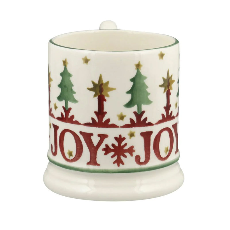 Emma Bridgewater Christmas Joy Set of 2 1/2 Pint Mugs (Boxed)