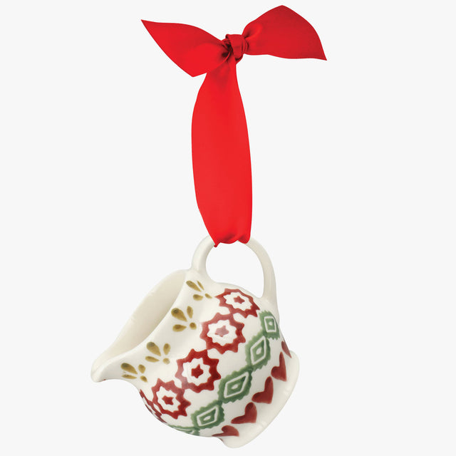 Emma Bridgewater Christmas Joy Tiny Jug Hanging Ornament (Boxed)