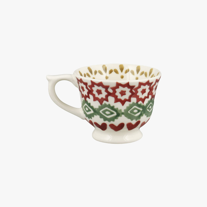Emma Bridgewater Christmas Joy Tiny Teacup Hanging Ornament (Boxed)