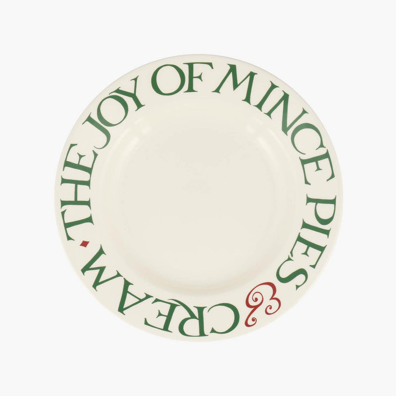 Emma Bridgewater Christmas Toast & Marmalade Joy of Mince Pies 8 1/2 Inch Plate