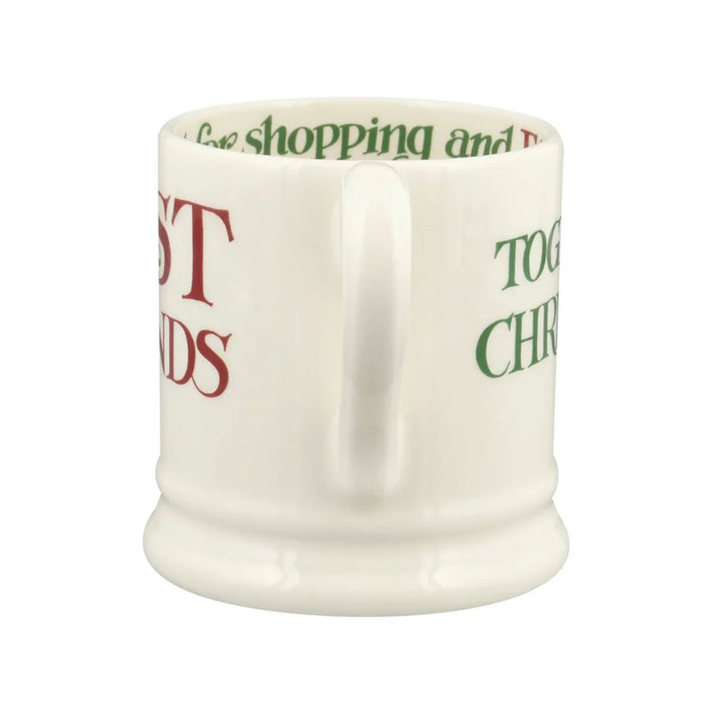Emma Bridgewater Christmas Toast Best Of Friends 1/2 Pint Mug