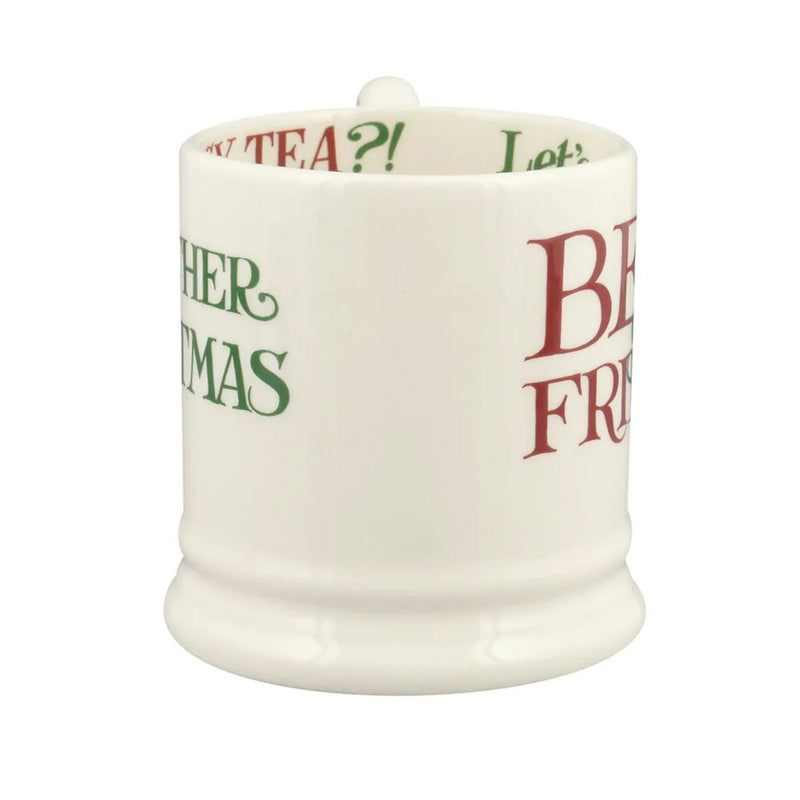 Emma Bridgewater Christmas Toast Best Of Friends 1/2 Pint Mug