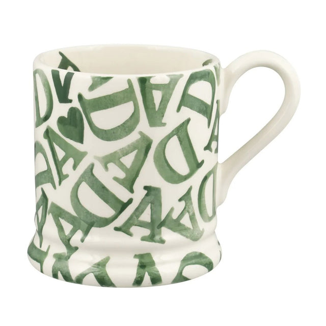 Emma Bridgewater D.A.D Green 1/2 Pint Mug