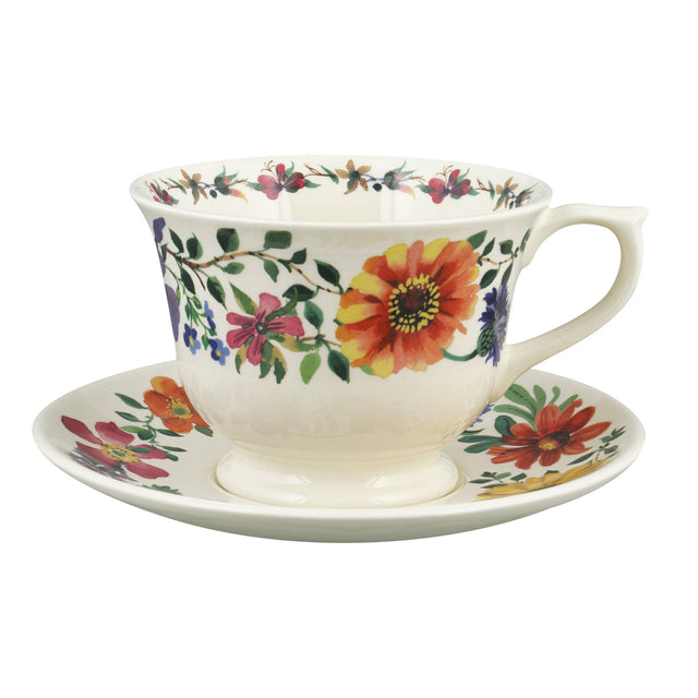 Emma Bridgewater Garden Flowers Large Teacup & Saucer