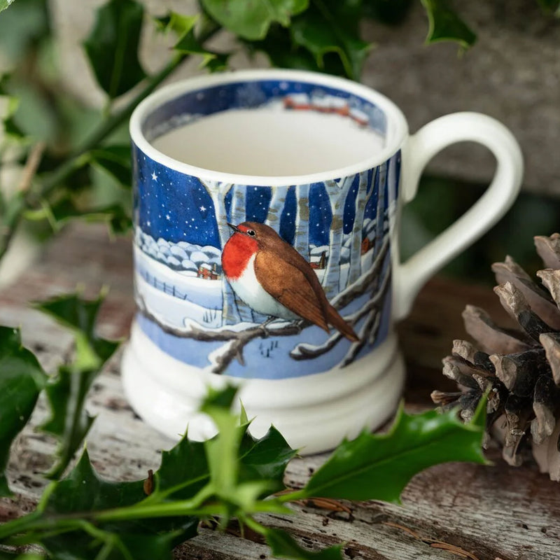 Emma Bridgewater Midnight Robin 1/2 Pint Mug
