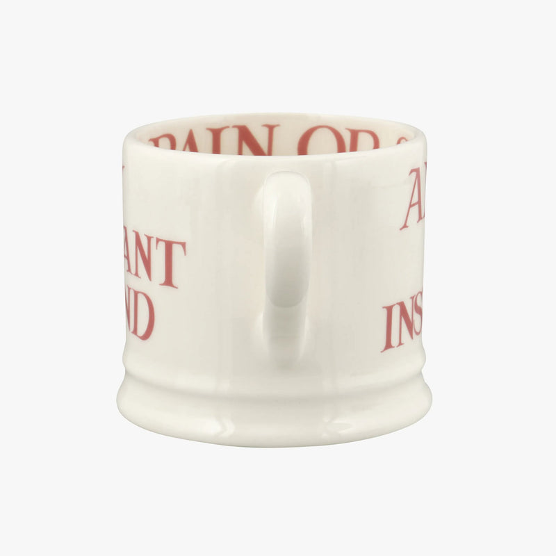 Emma Bridgewater Pink Toast My Brilliant Friend Small Mug