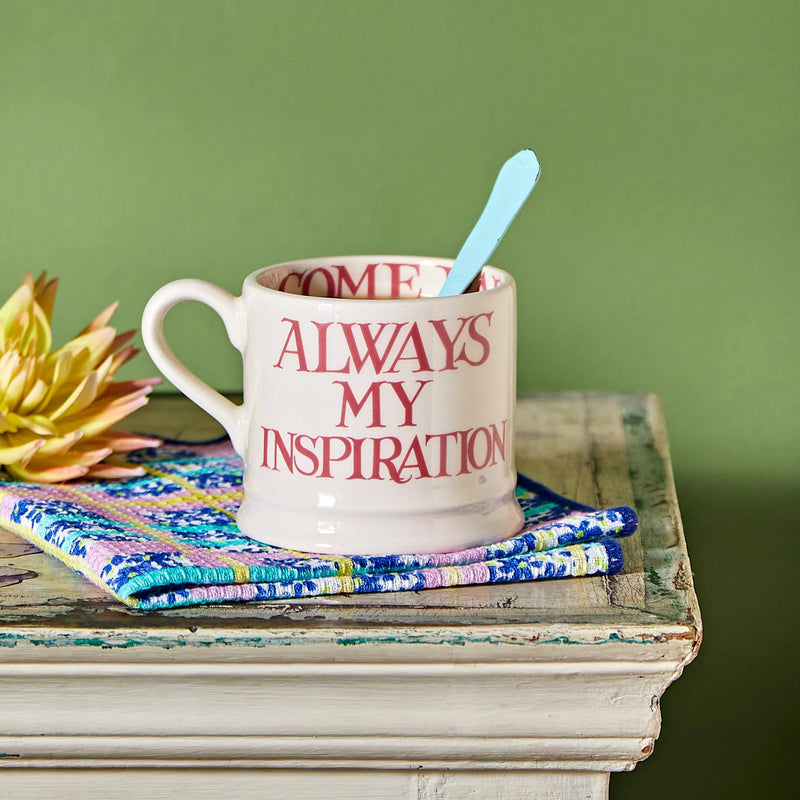 Emma Bridgewater Pink Toast My Brilliant Friend Small Mug