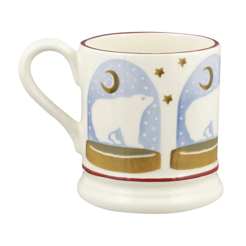 Emma Bridgewater Polar Bear Snow Globe 1/2 Pint Mug