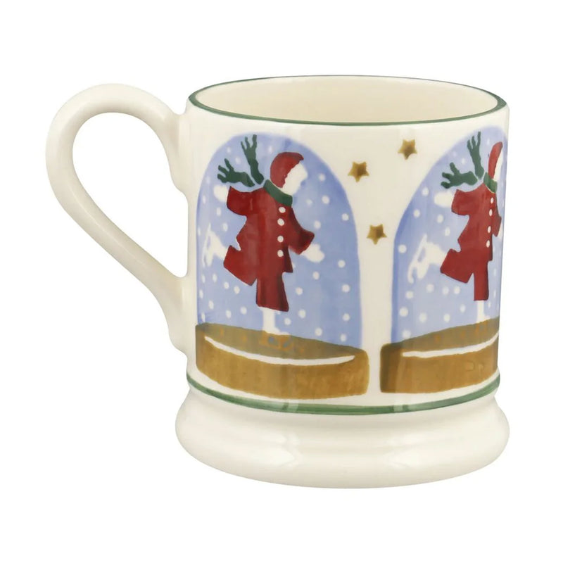 Emma Bridgewater Ice Skater Snow Globe 1/2 Pint Mug