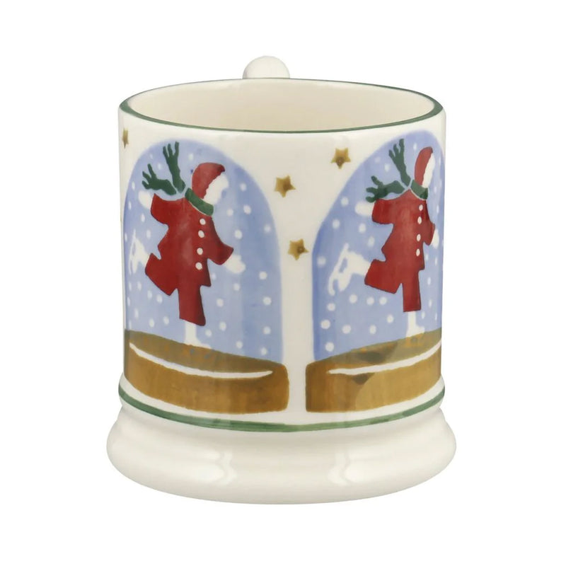 Emma Bridgewater Ice Skater Snow Globe 1/2 Pint Mug