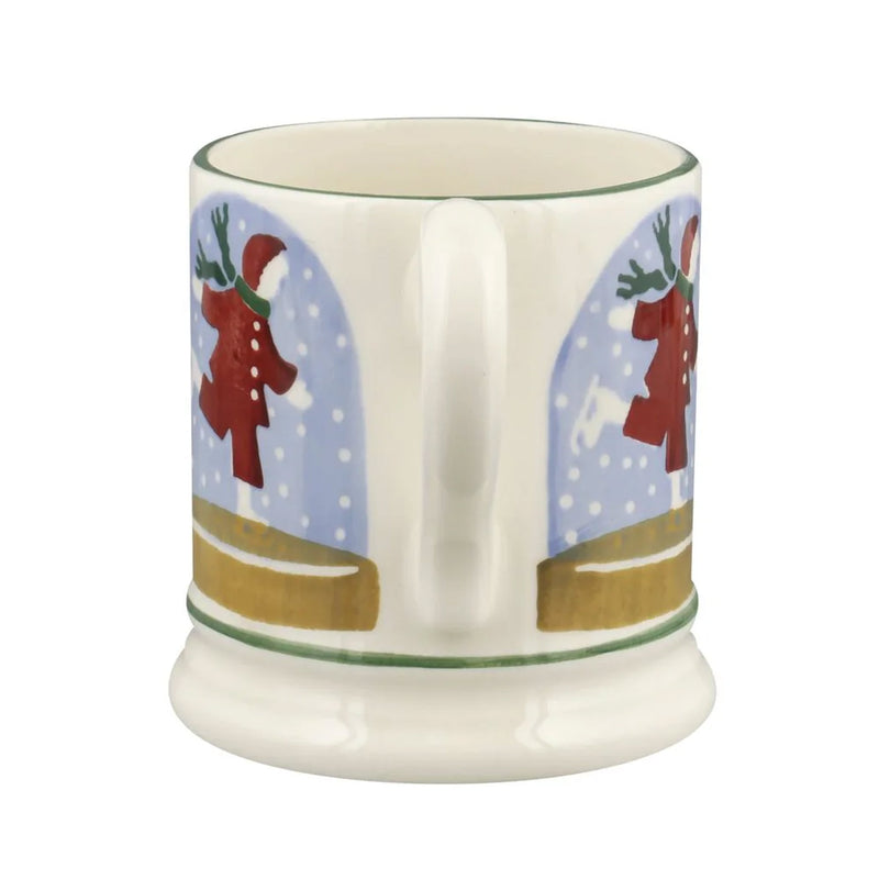 Emma Bridgewater Ice Skater Snow Globe 1/2 Pint Mug