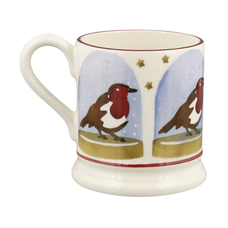 Emma Bridgewater Robin Snow Globe 1/2 Pint Mug
