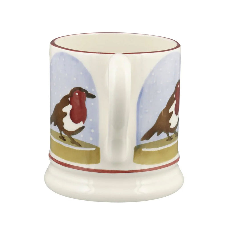 Emma Bridgewater Robin Snow Globe 1/2 Pint Mug