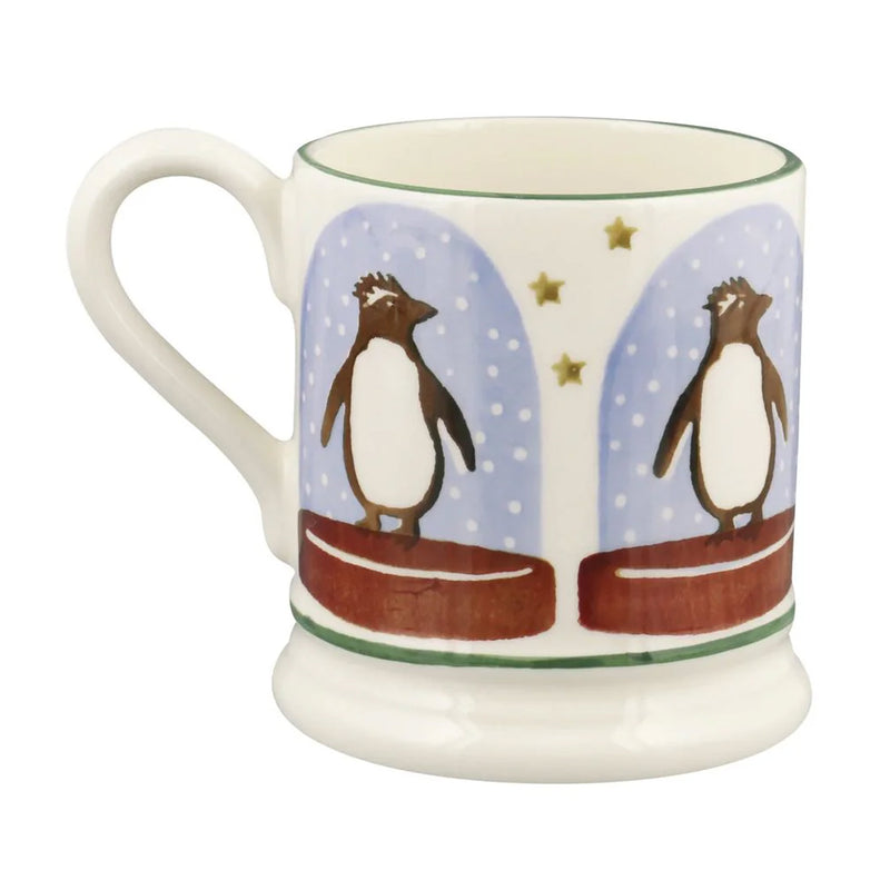 Emma Bridgewater Penguin Snow Globe 1/2 Pint Mug