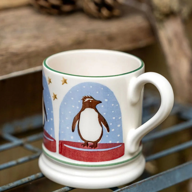 Emma Bridgewater Penguin Snow Globe 1/2 Pint Mug