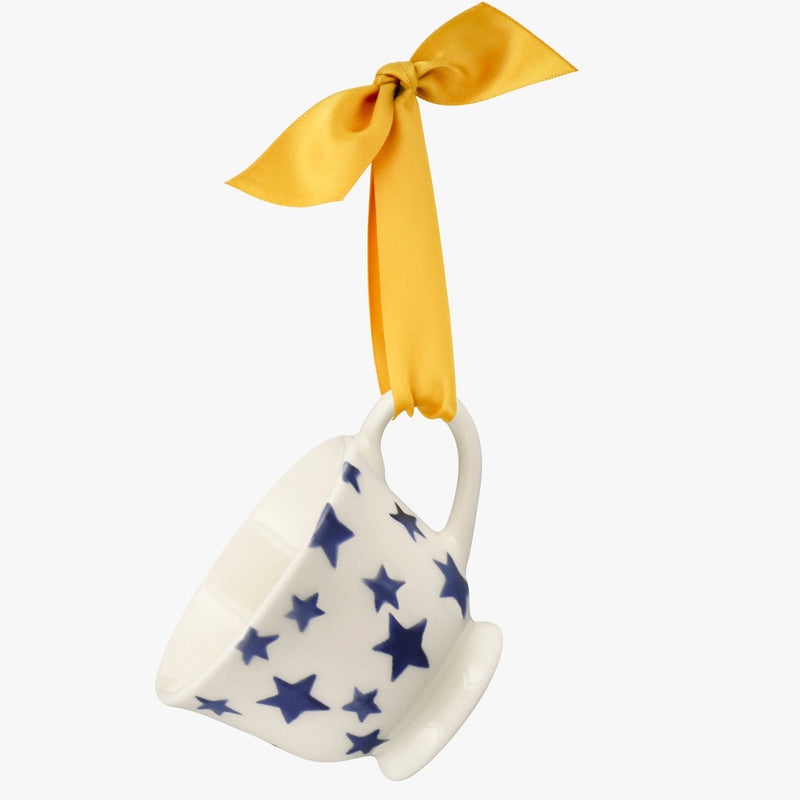Emma Bridgewater Tiny Stars Tiny Teacup Hanging Ornament (Boxed)