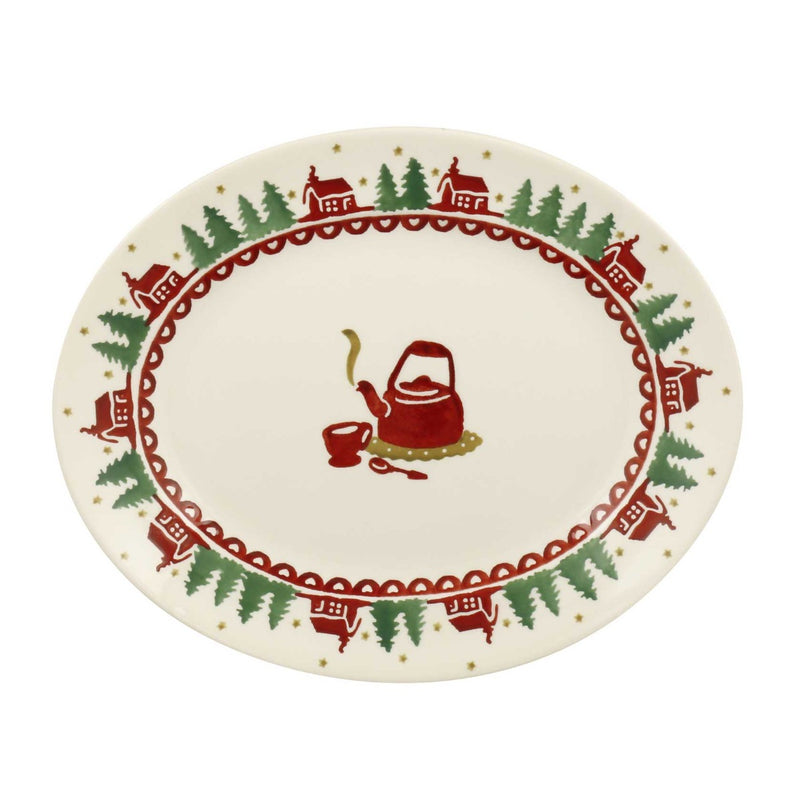 Emma Bridgewater Christmas Cabin Small Oval Platter
