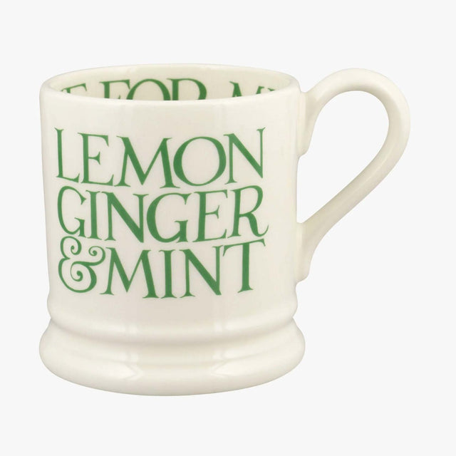 Emma Bridgewater Green Toast No Caffeine 1/2 Pint Mug