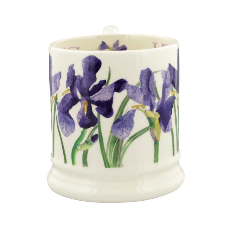 Emma Bridgewater Flowers Blue Iris 1/2 Pint Mug