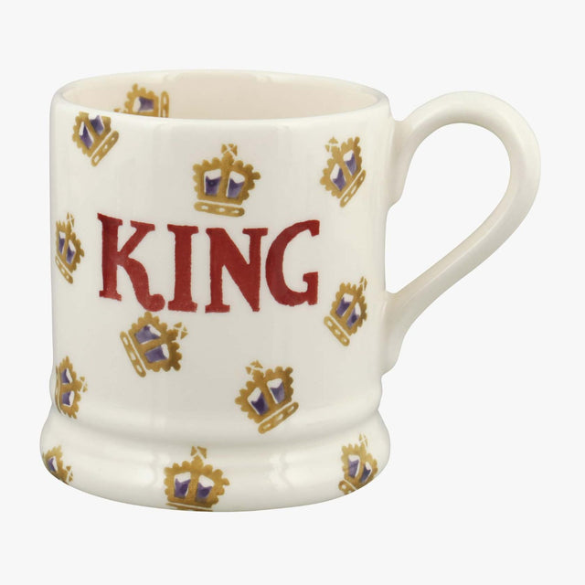 Emma Bridgewater Crowns King 1/2 Pint Mug

