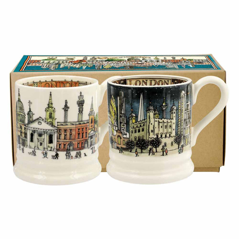 Emma Bridgewater London Set of 2 1/2 Pint Mugs (Boxed)