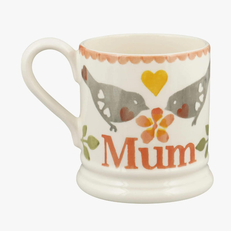 Emma Bridgewater Lovebirds Coral Mum 1/2 Pint Mug
#3