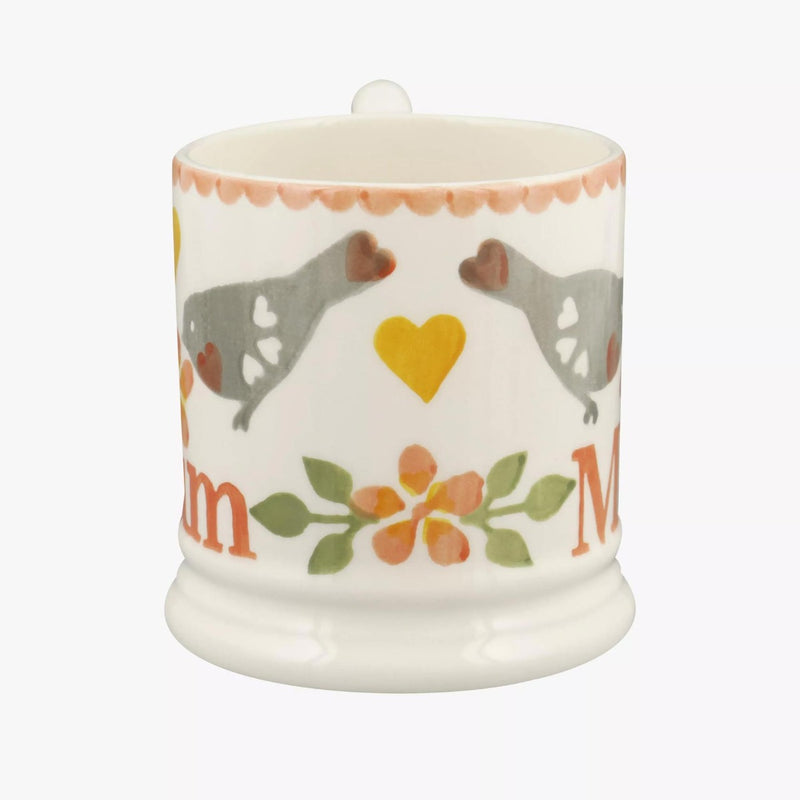 Emma Bridgewater Lovebirds Coral Mum 1/2 Pint Mug
#4