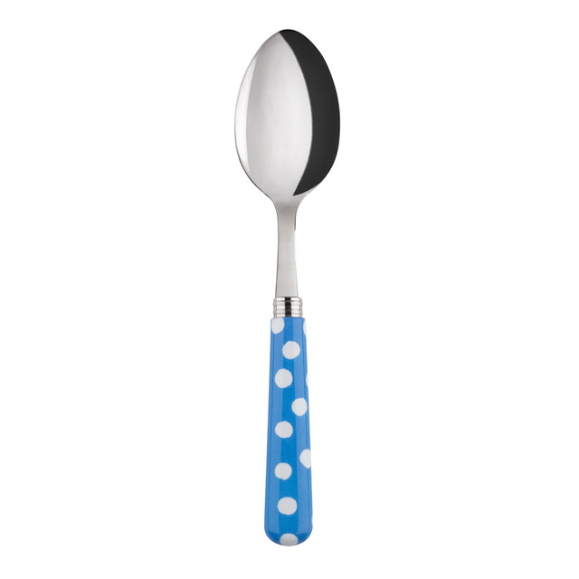 Sabre White Dots Light Blue 22cm  Soup Spoon