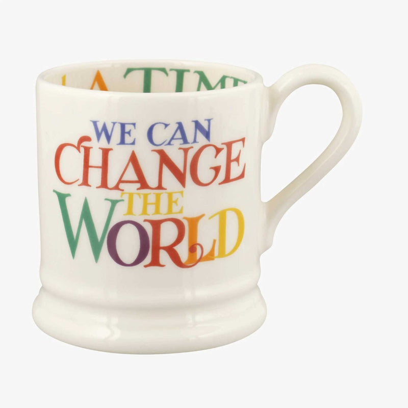 Emma Bridgewater Rainbow Toast Change The World 1/2 Pint Mug
