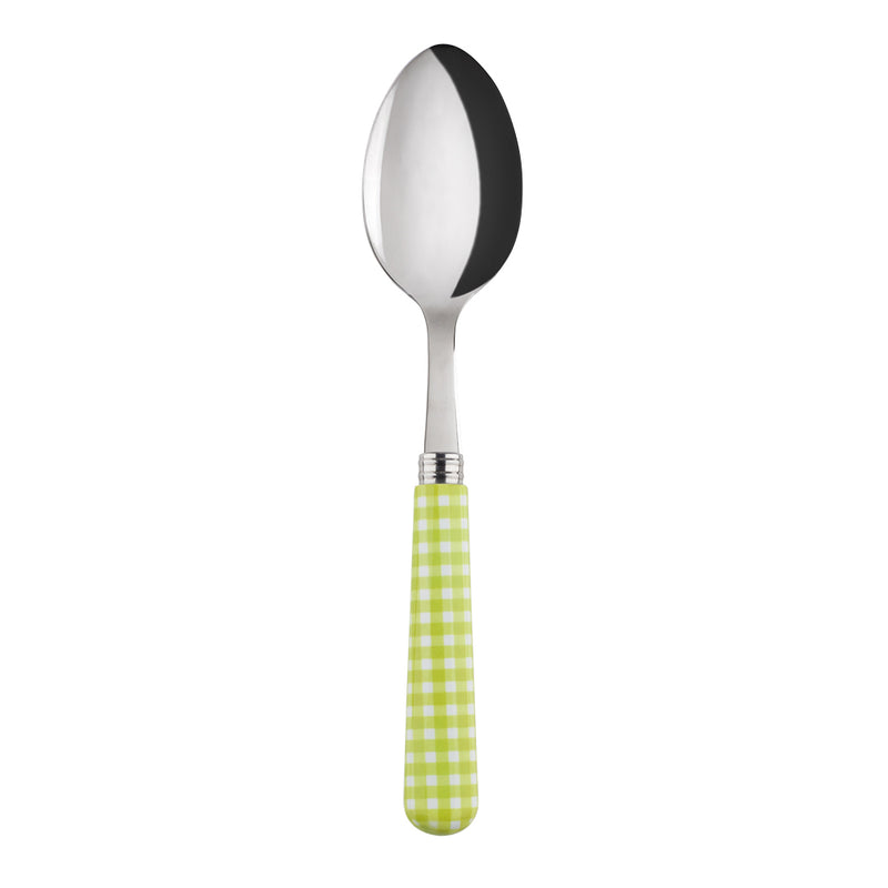 Sabre Gingham Light Green 22cm  Soup Spoon