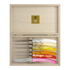 Berlingot Knives, Pink & Orange, Set of 6, by Claude Dozorme
