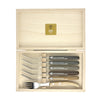 Berlingot Steak Forks, Mixed Wood, Set of 6, by Claude Dozorme
