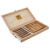 Laguiole Steak Knives, Olive Wood, Set of 6, by Claude Dozorme