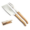 Laguiole Cheese Knife, Olive Wood, Set of 2, by Claude Dozorme