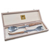 Laguiole Salad Servers, Olive Wood, by Claude Dozorme