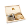 Thiers Knives, Set of 6, Olive Wood, by Claude Dozorme