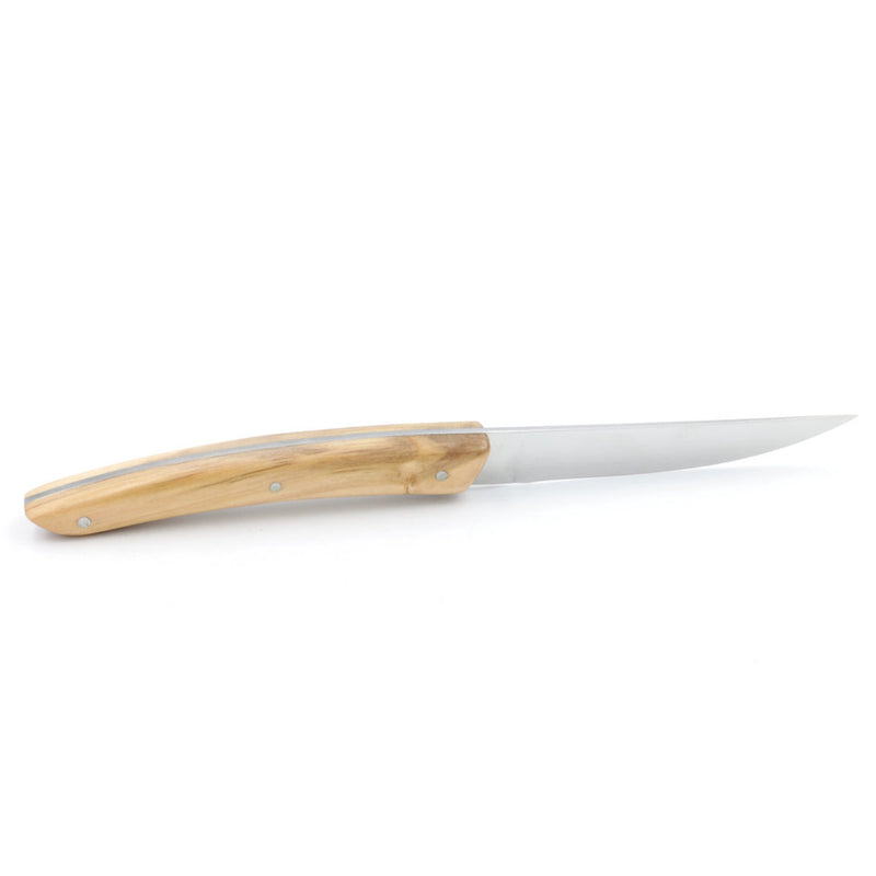 Thiers Knives, Set of 6, Olive Wood, by Claude Dozorme