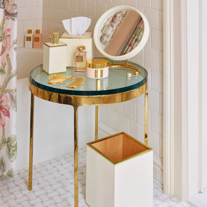 Aerin Classic Shagreen Soap Pump Dispenser, Chocolate