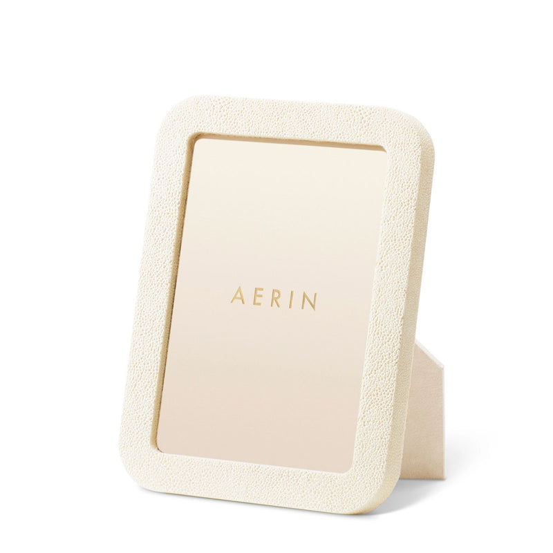 Aerin Modern Shagreen Frame, Cream - 5x7"