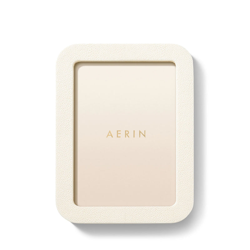 Aerin Modern Shagreen Frame, Cream - 5x7"