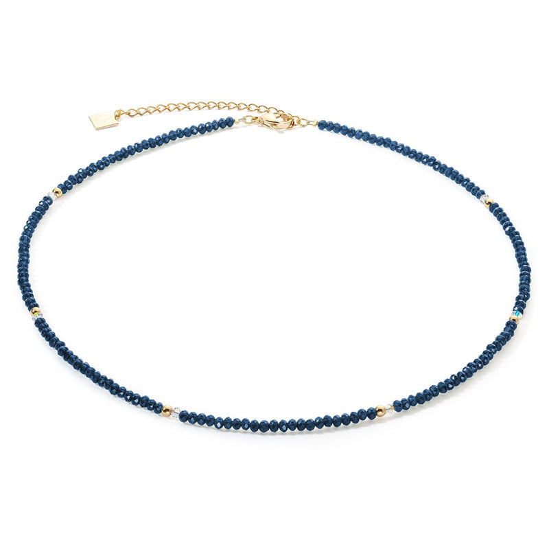 Coeur De Lion Twinkle Gold & Dark Blue Necklace
