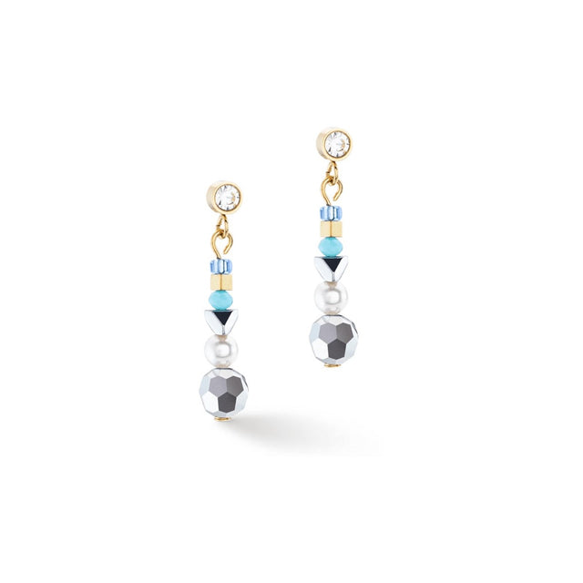 Coeur De Lion Turquoise Malachite Earrings
