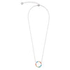 Coeur De Lion Sparkling Circle Multicoloured Necklace