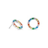 Coeur De Lion Sparkling Circle Multicoloured Earrings